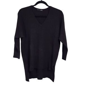 BlackTape black deep v-neck comfy cozy sweater M